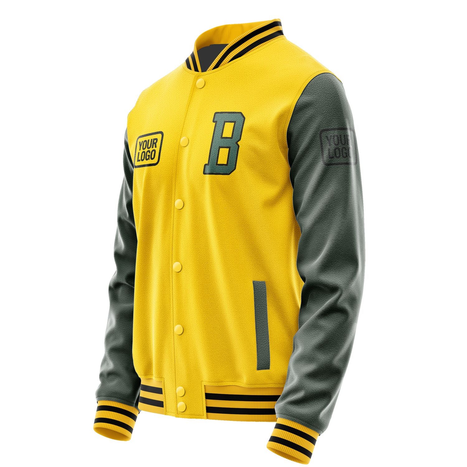 Maßgeschneidertes Gold Blaugrün Jacke JA303027301717272717