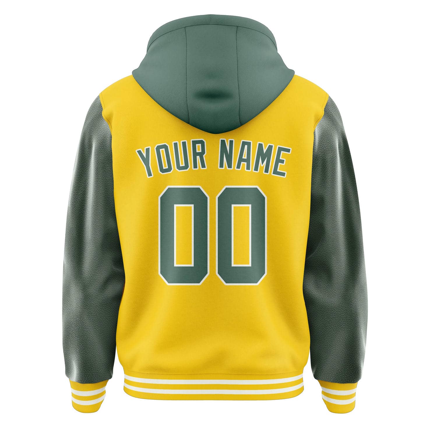 Maßgeschneidertes Gold Blaugrün Jacke
