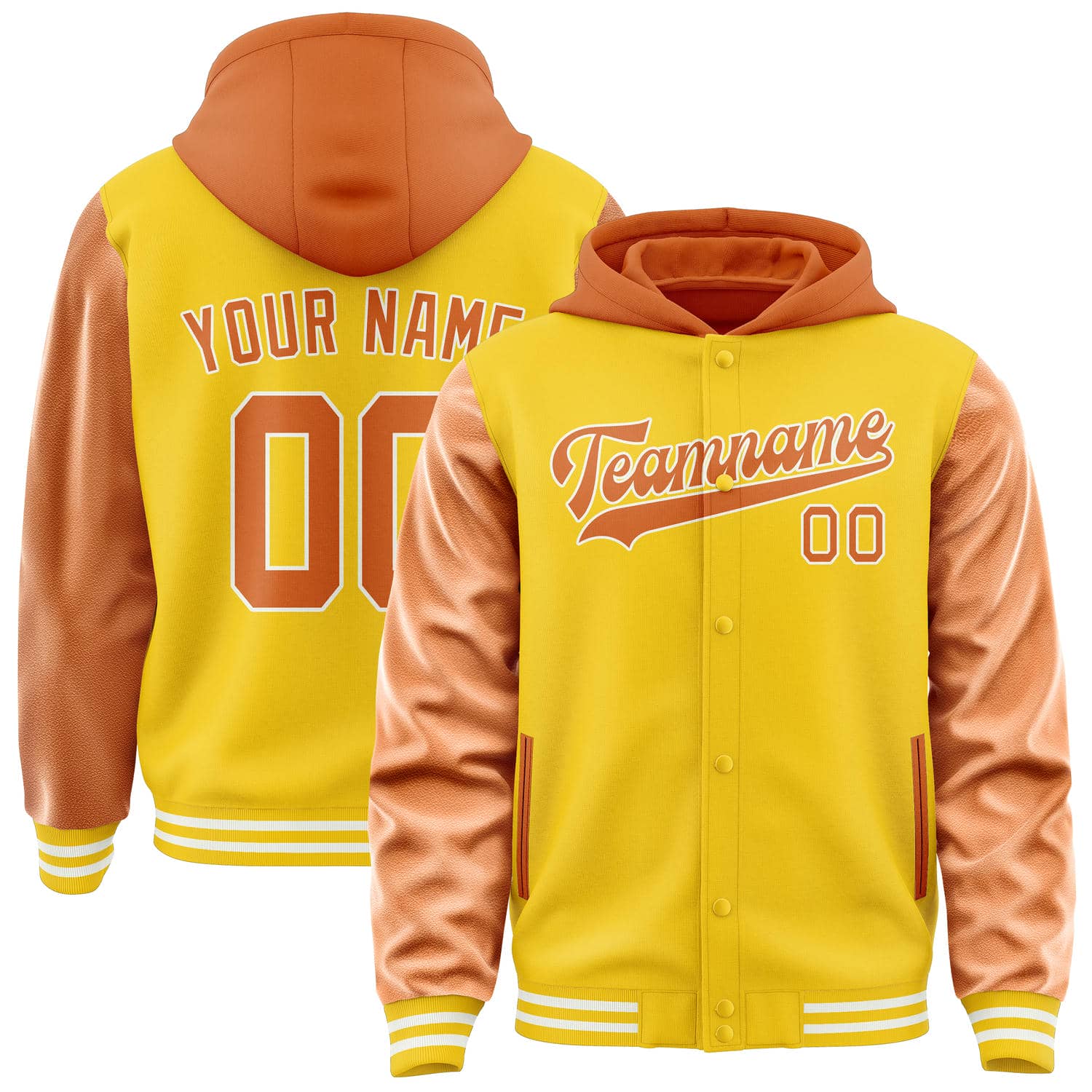 Maßgeschneidertes Gold Orange Jacke JA303028301818282818