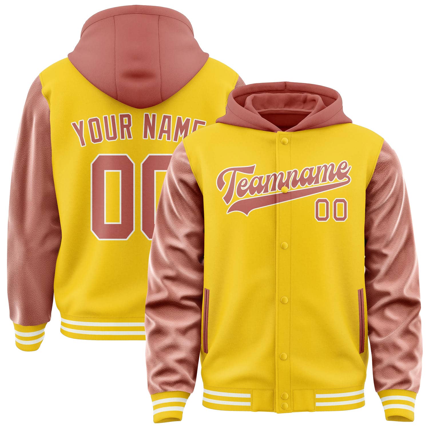 Maßgeschneidertes Gold Kupferrose Jacke