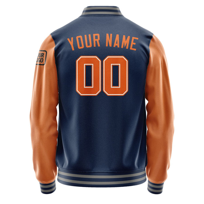 Maßgeschneidertes Marineblau Orange Jacke JB1010281004281817