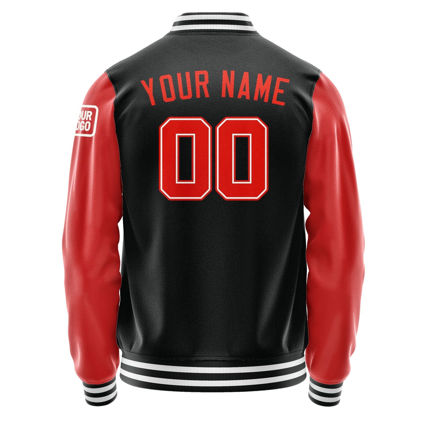 Maßgeschneidertes Schwarz Orangerot Jacke JB1717121718121818