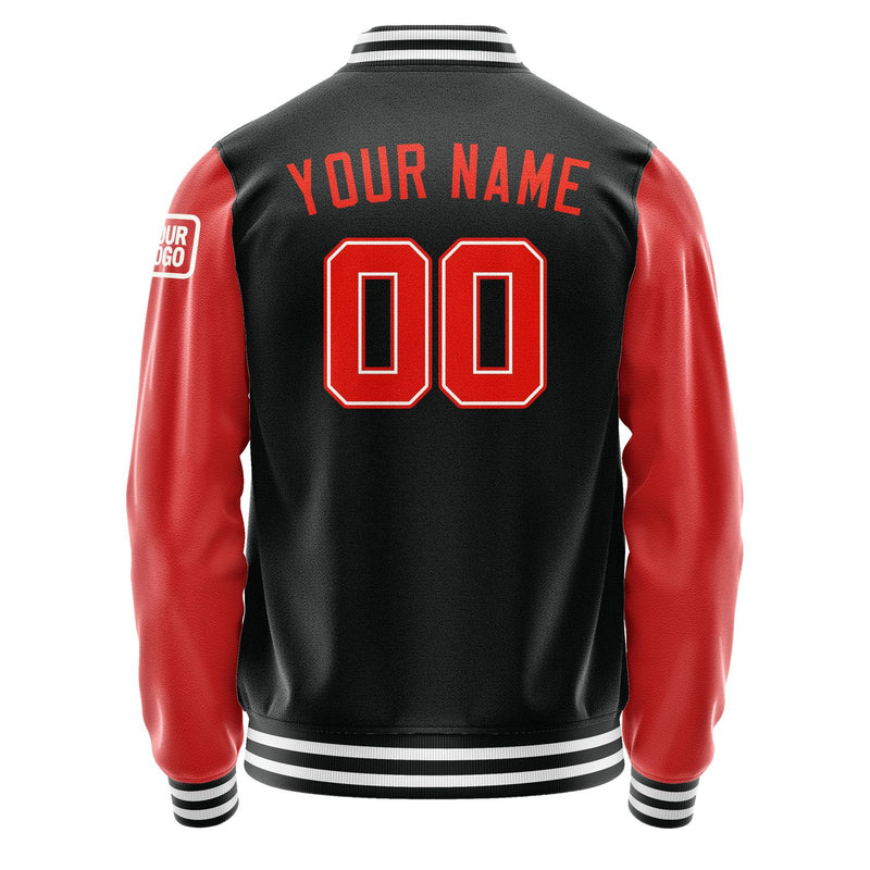 Maßgeschneidertes Schwarz Orangerot Jacke JB1717121718121818