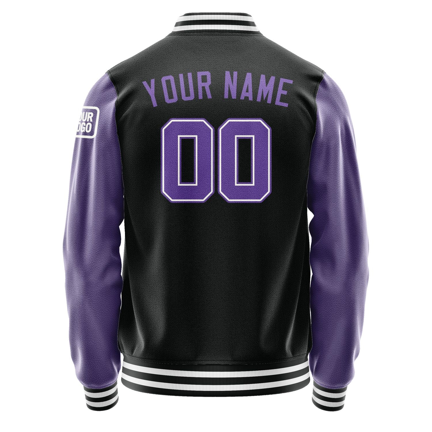 Maßgeschneidertes Schwarz Lavendel Jacke JB1717231718231818