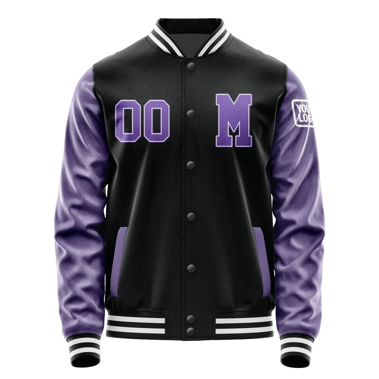Maßgeschneidertes Schwarz Lavendel Jacke JB1717231718231818
