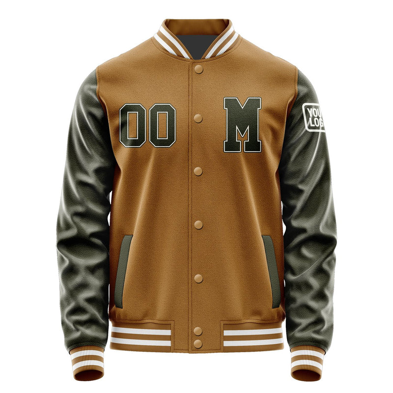 Maßgeschneidertes Khaki Dunkles Jacke JB2222022218021818