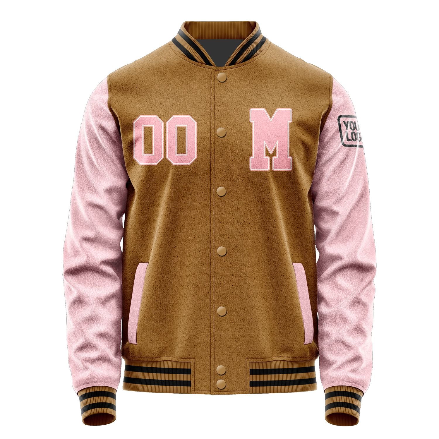 Maßgeschneidertes Khaki Rosa Jacke JB2222212217211817