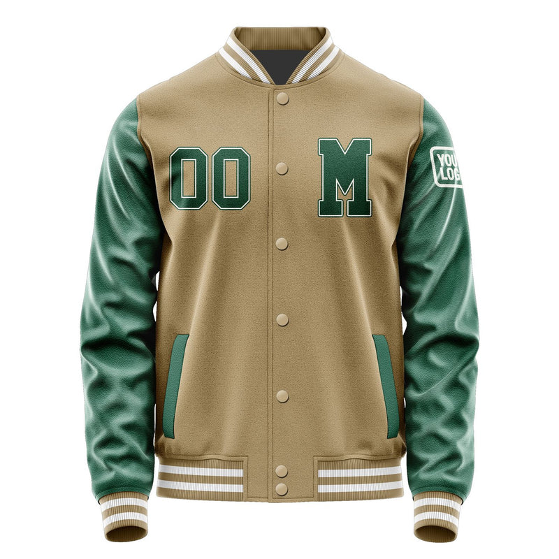 Maßgeschneidertes Hellkhaki Moosgrün Jacke JB2525052518051818