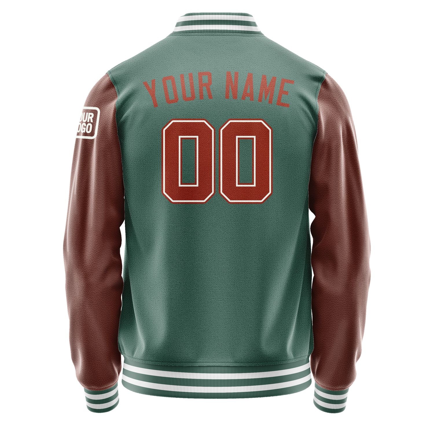 Maßgeschneidertes Blaugrün Korallenrot Jacke JB2727162718161818