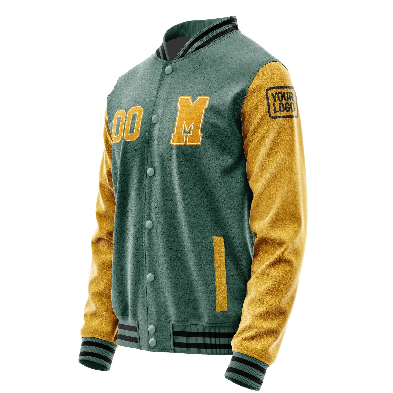 Maßgeschneidertes Blaugrün Gelb Jacke JB2727192717191817