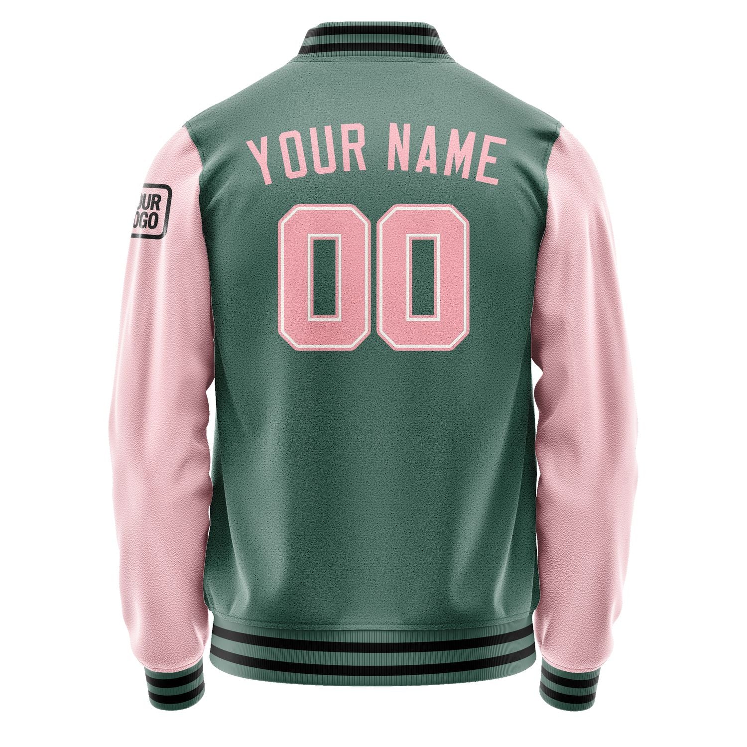 Maßgeschneidertes Blaugrün Rosa Jacke JB2727212717211817