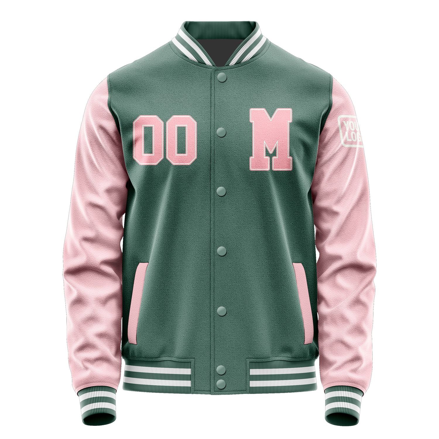 Maßgeschneidertes Blaugrün Rosa Jacke JB2727212718211818