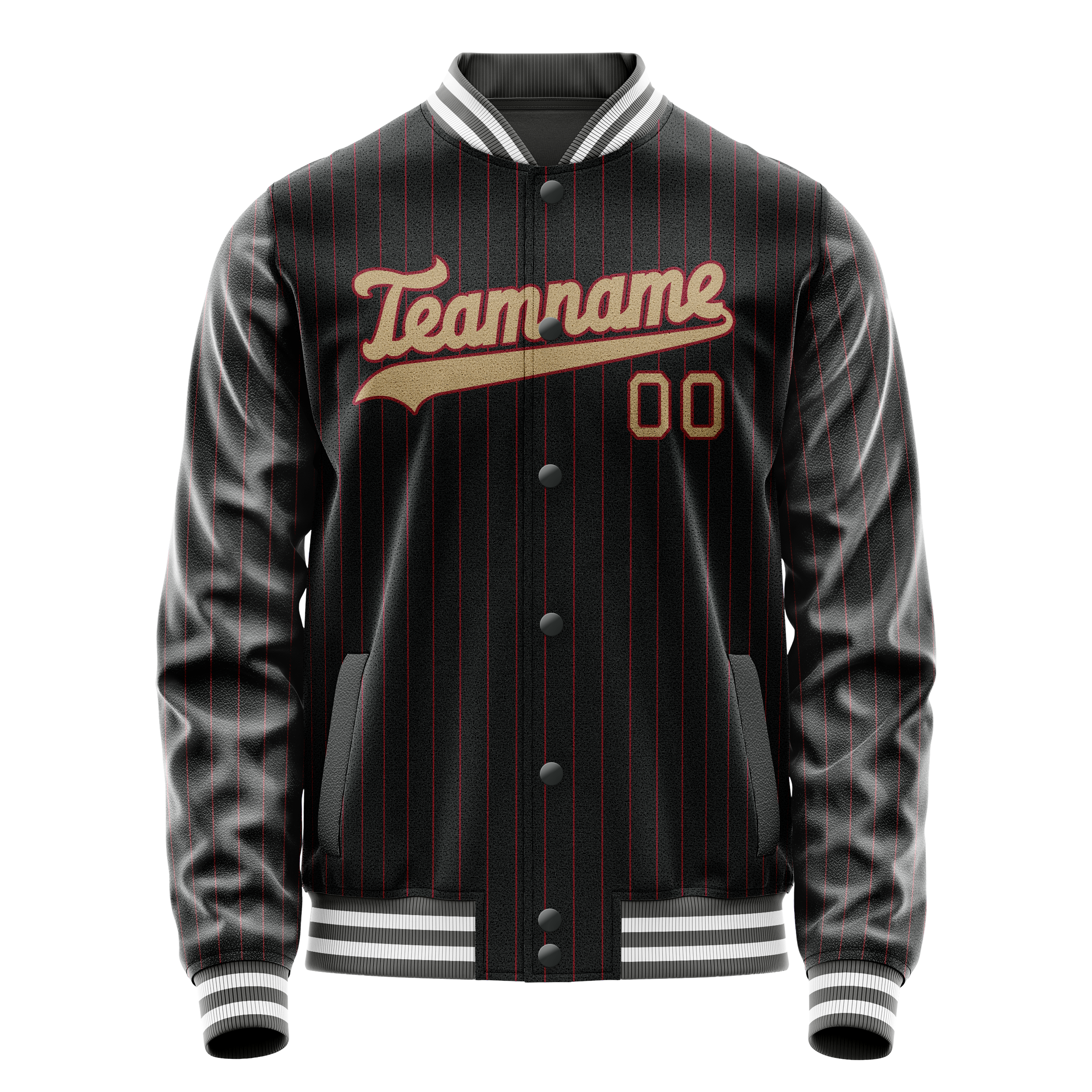 Maßgeschneidertes Schwarz Creme Jacke