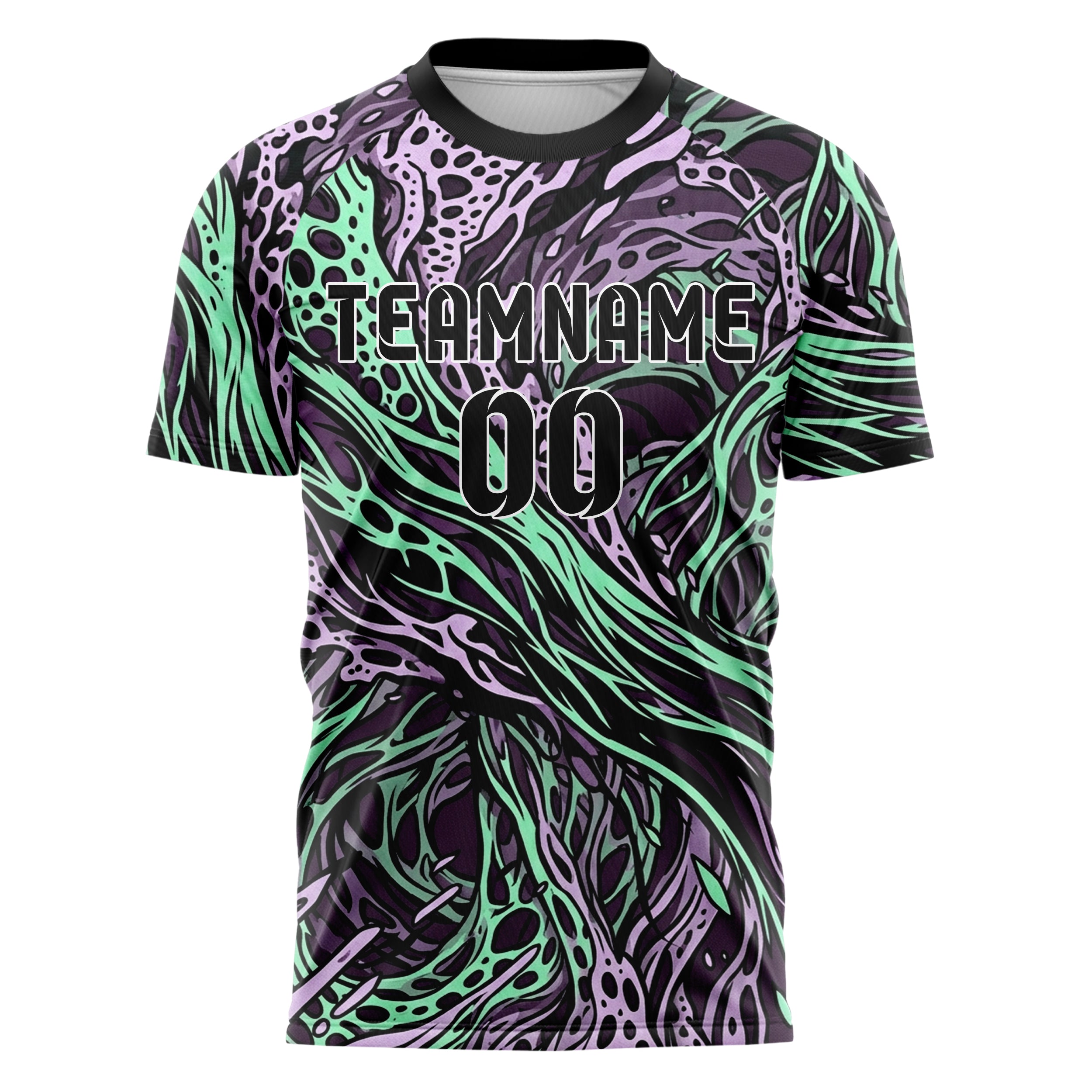 Dunkelpflaume Neon Mint Tintenblau Flieder Koralle Membran Bruch individuelles Fußballtrikot