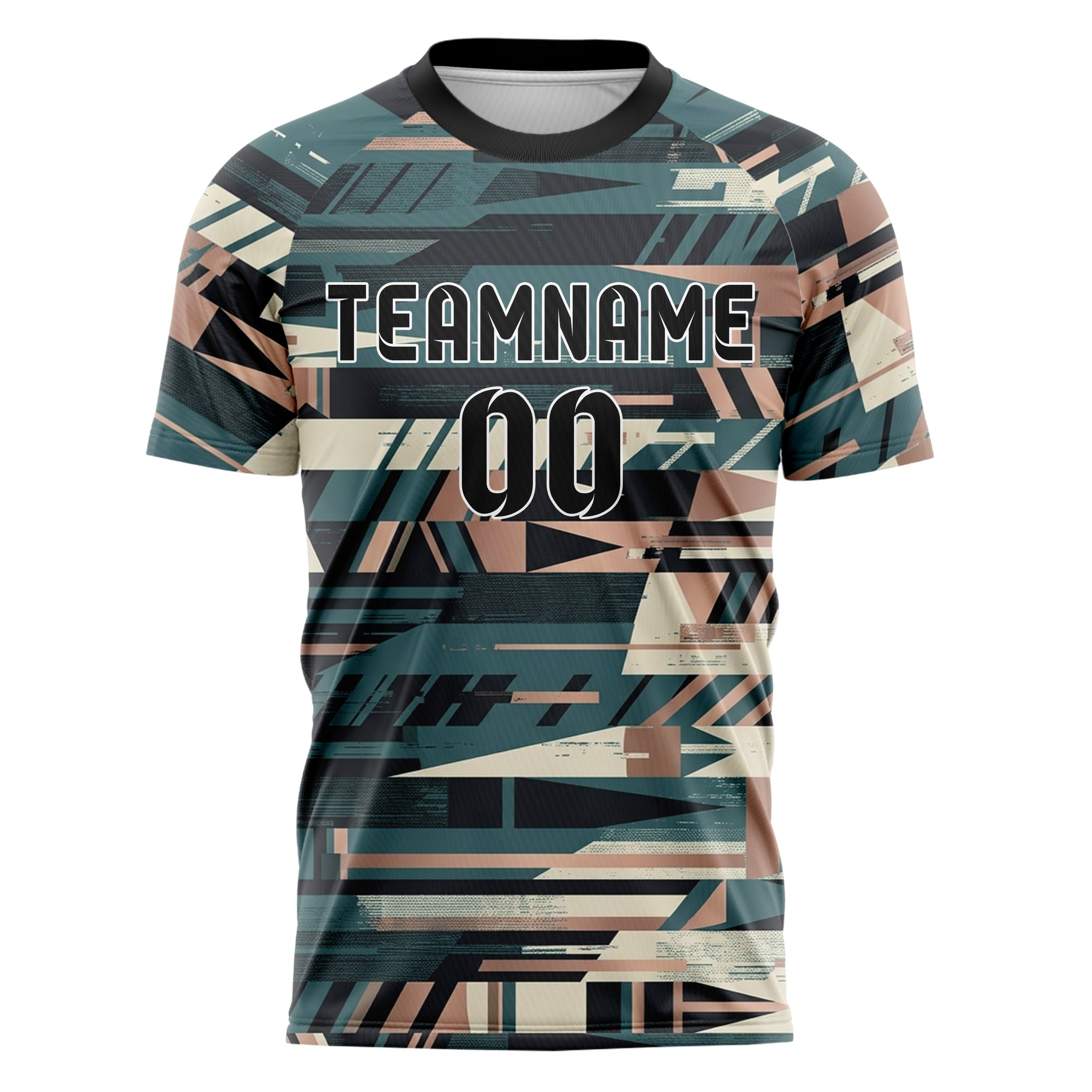 Anthrazit Petrol Creme Roségold Yachtclub Wappen Bänder individuelles Fußballtrikot