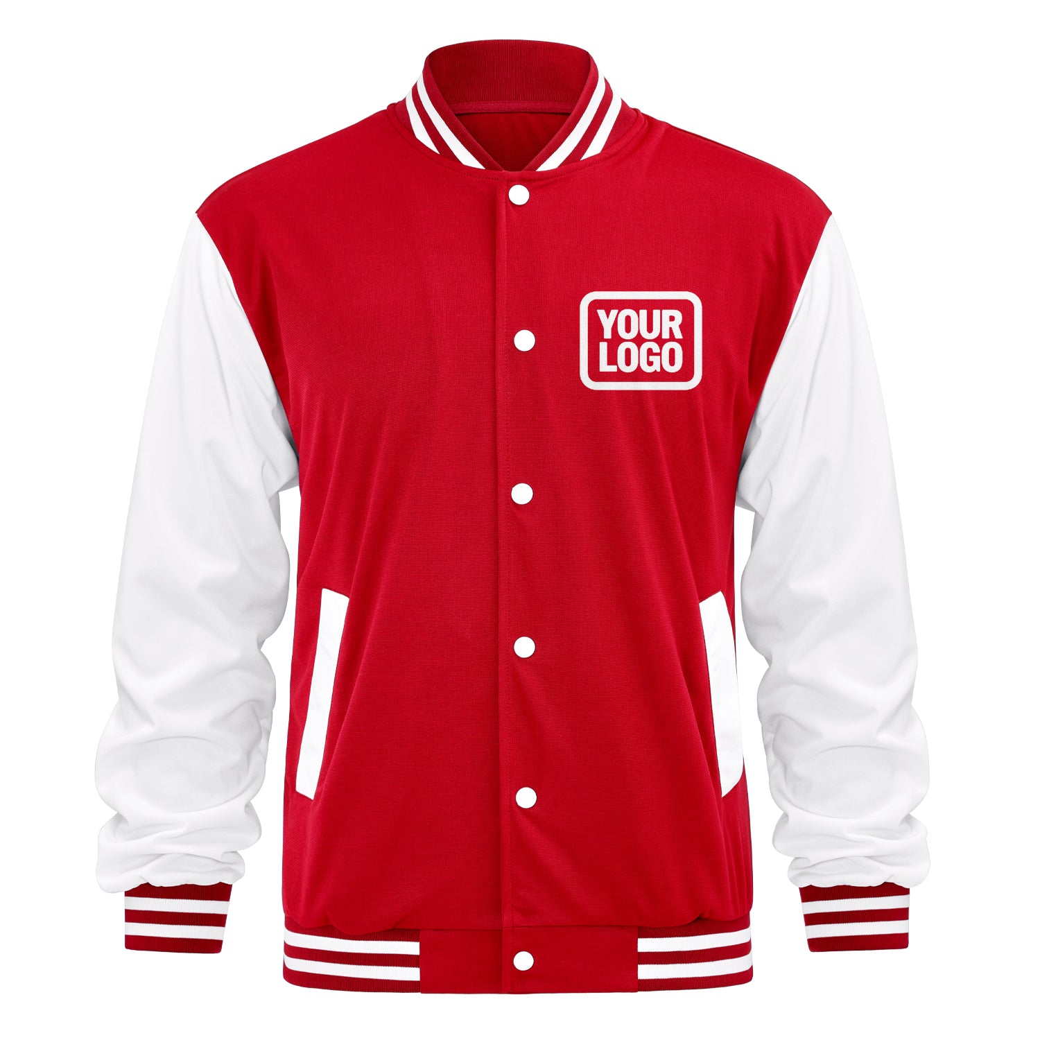 Personalisierte Varsity-Letterman-Jacke — Namen/Logo hinzufügen