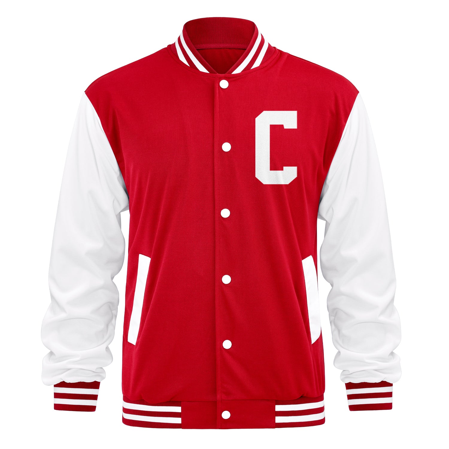 Personalisierte Varsity-Letterman-Jacke — Monogramm-Initiale / Name / Nummer hinzufügen