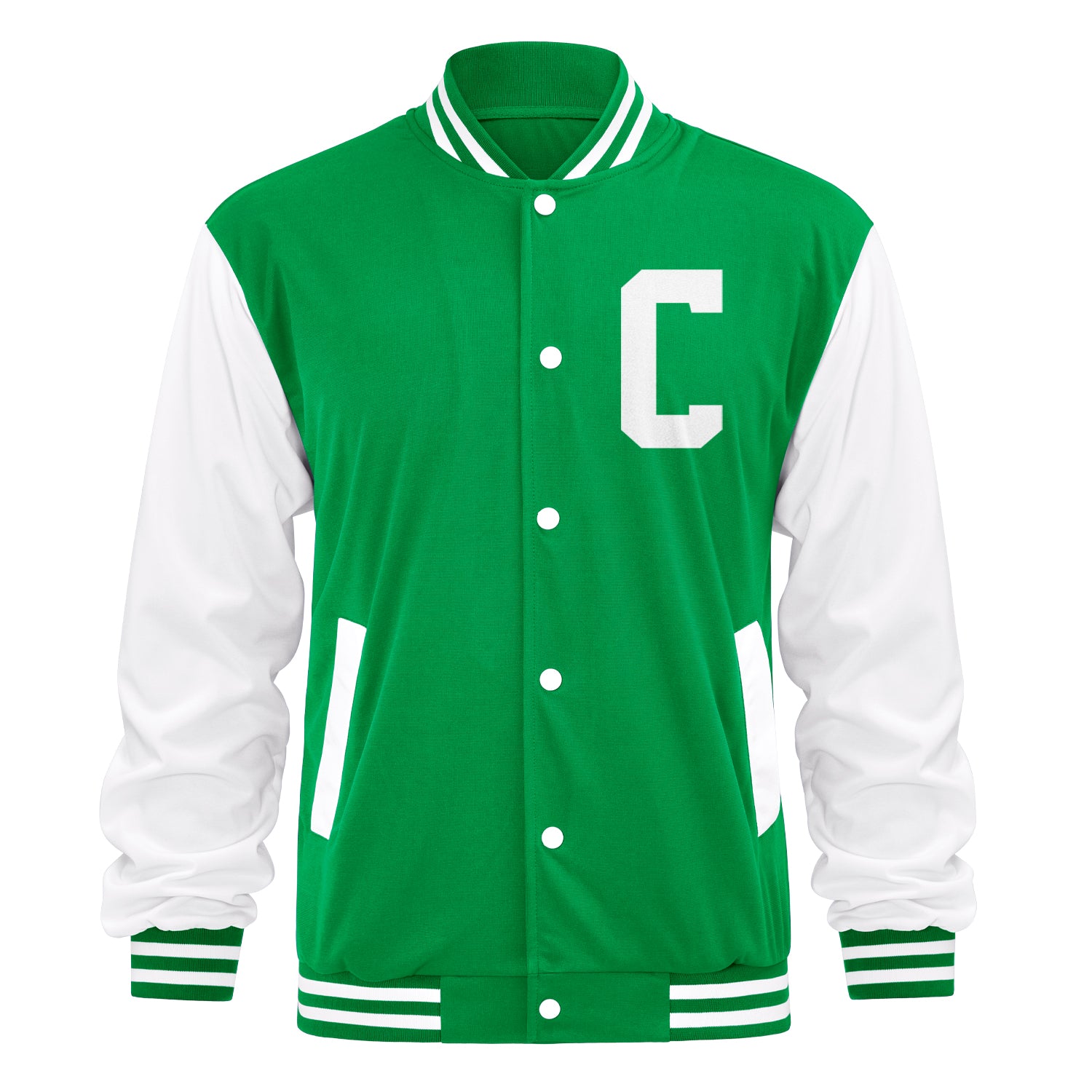 Personalisierte Varsity-Letterman-Jacke — Monogramm-Initiale / Name / Nummer hinzufügen