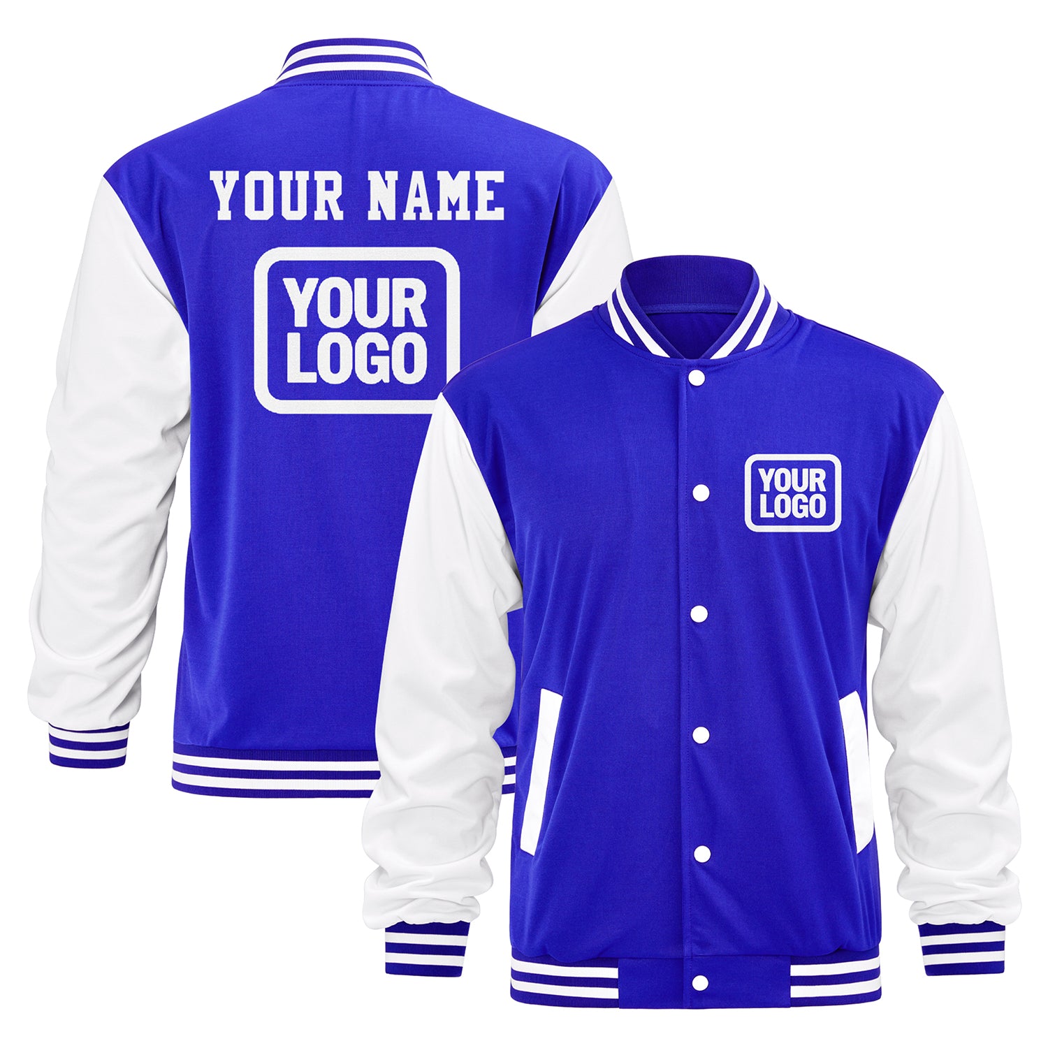 Personalisierte Varsity-Letterman-Jacke — Namen/Logo hinzufügen