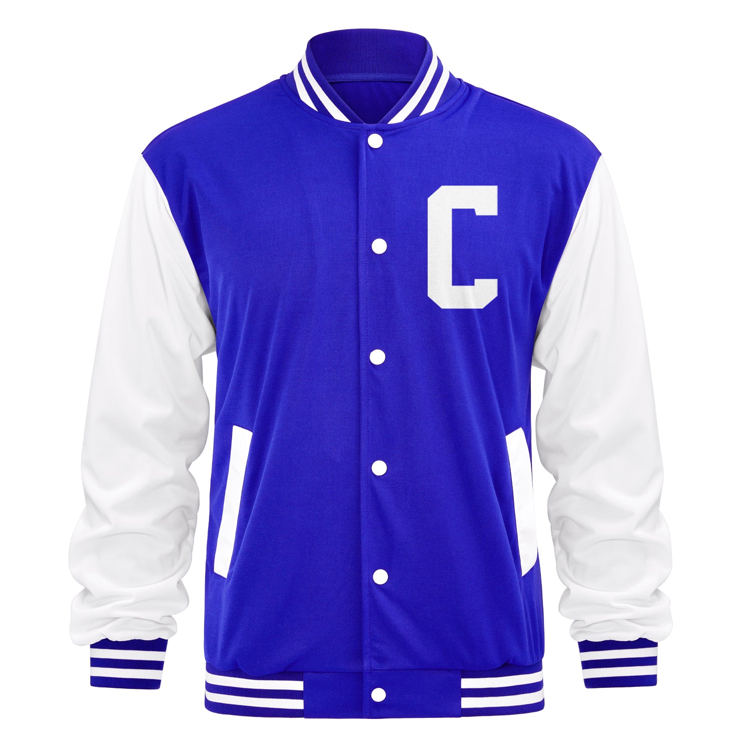 Personalisierte Varsity-Letterman-Jacke — Monogramm-Initiale / Name / Nummer hinzufügen