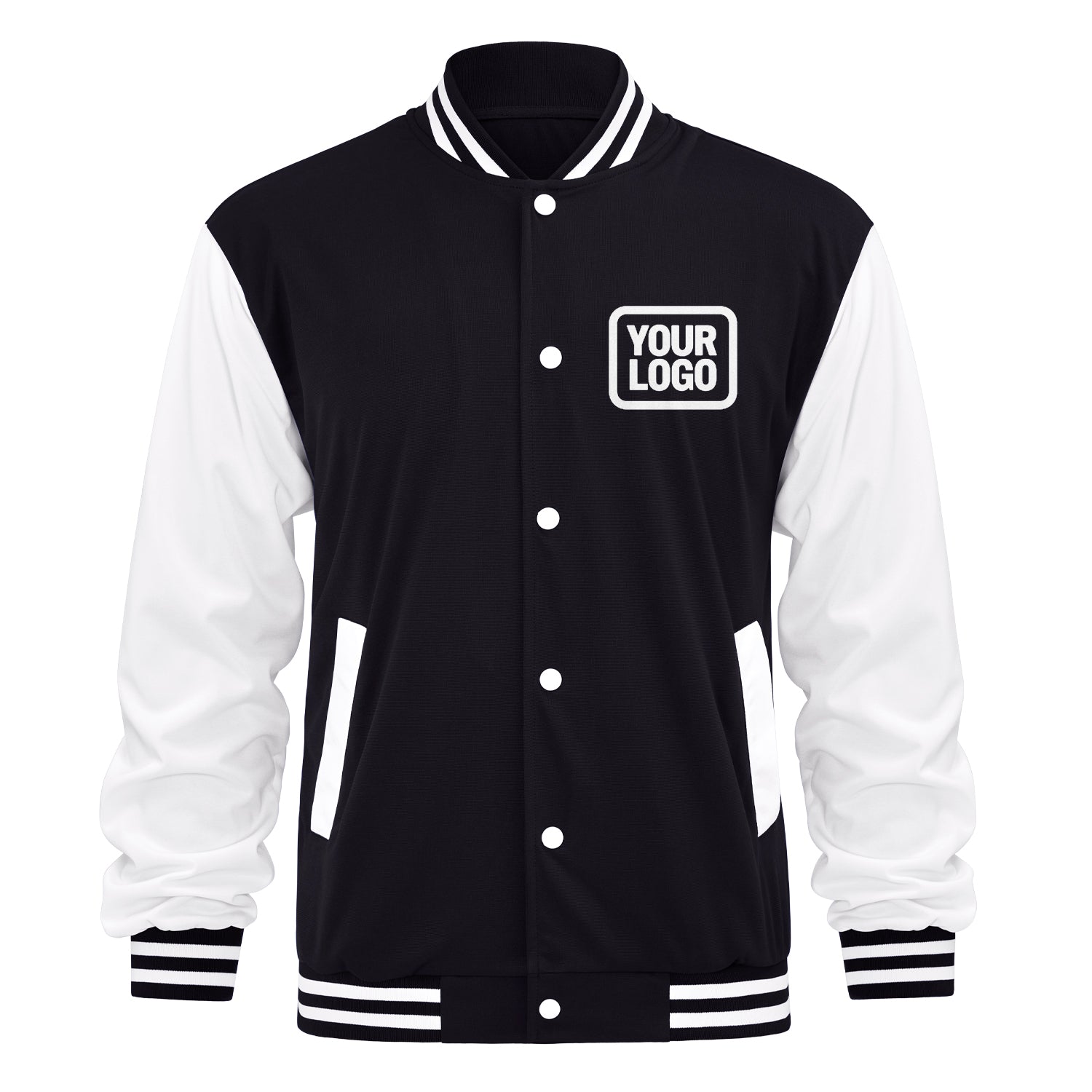 Personalisierte Varsity-Letterman-Jacke — Namen/Logo hinzufügen