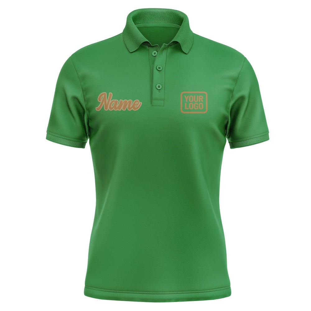 Maßgeschneidertes Smaragdgrün Khaki Polo Shirt