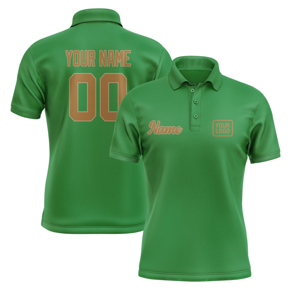 Maßgeschneidertes Smaragdgrün Khaki Polo Shirt