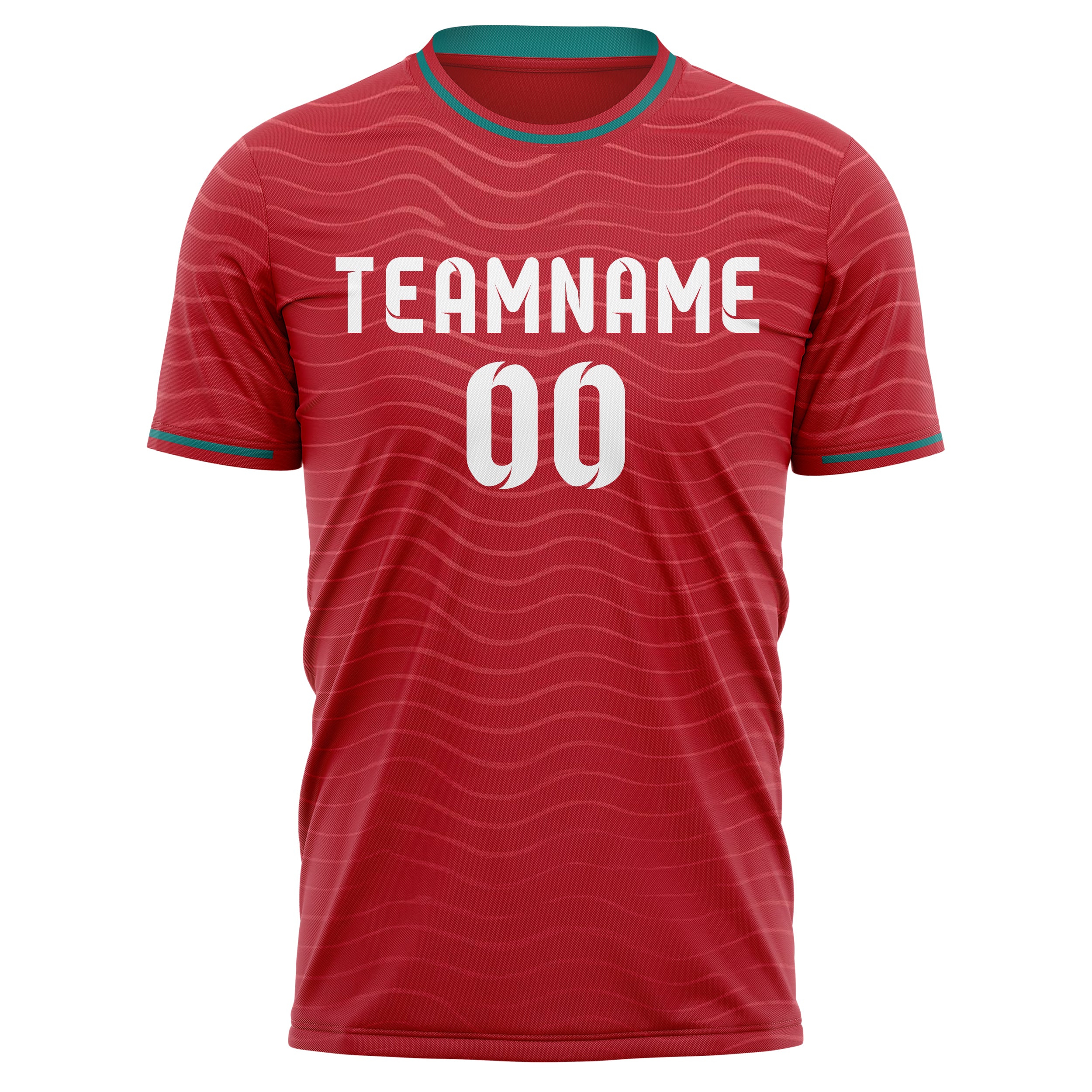Portugal Heim-Fußballtrikot Stil – Mit Wunschname, Nummer und Logo