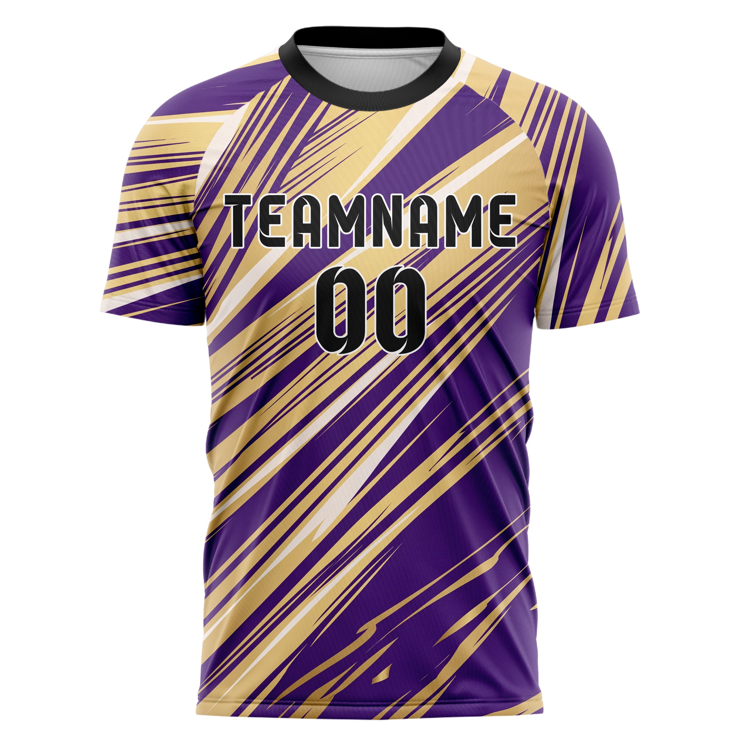 Lila Gold Geschwindigkeit Linien Wirbel individuelles Fußballtrikot