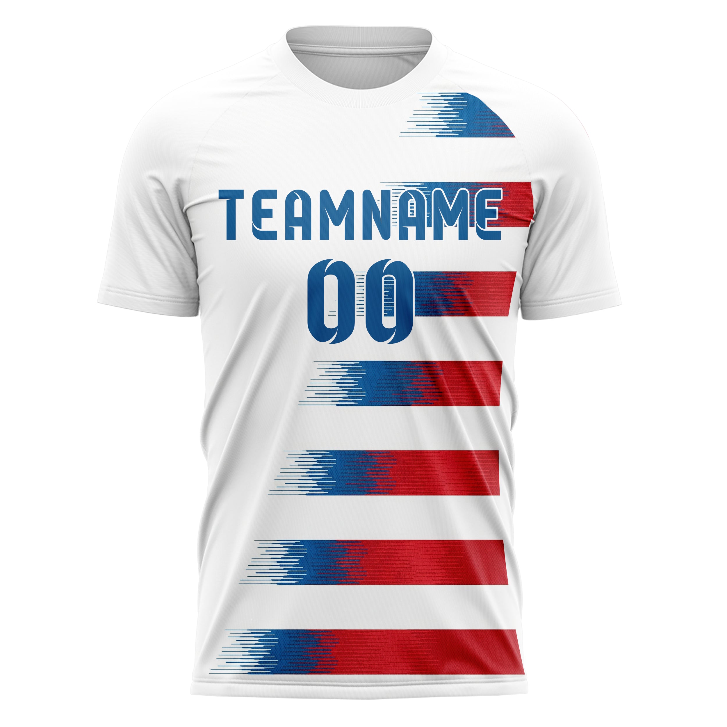 USA Heim-Fußballtrikot Stil – Mit Wunschname, Nummer und Logo